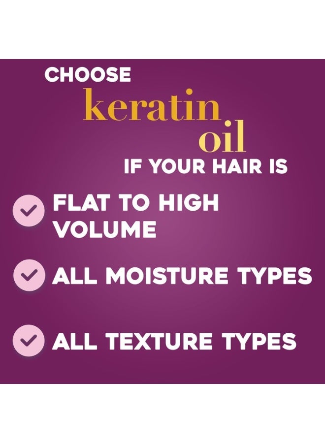 OGX Keratin Oil Anti Breakage Shampoo 13 oz, 385 ml - Image 4